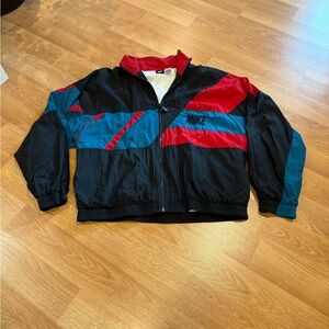 Vintage Nike Jacket blue black red color block